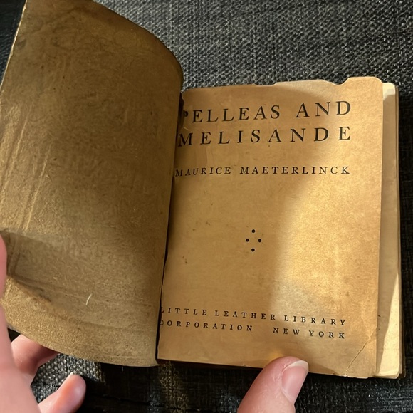 1921 Pelleas and Melisande - Maeterlinck Little Leather Library Book - Picture 2 of 13
